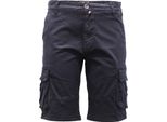 4059AG Bermuda Uomo OVER-D Blue Vintage Effect Cotone Short Men