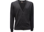 5228AF Cardigan Uomo OFFICINA36 Black Wool Blend Sweater Man
