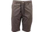 4460AF Bermuda Uomo OVER-D Brown Stripes Shorts Man