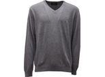 5412AF Maglione Uomo Aquascutum Grey Wool Blend V-Neck Sweater Man