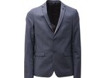 9286AF Giacca Uomo Patrizia Pepe Blue Textured Wool Blend Jacket Man