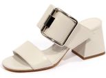 G0666 Sandalo Donna Vic Matie Avinton Off White Leather Shoe Woman