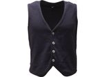 3888AE Gilet Uomo V2BRAND Mix Wool Blue Waistcoat Man