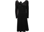 0838AF Abito Donna Armani Collezioni Black Dress With Bow Woman