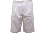 3958AG Bermuda Uomo Paolo Pecora Off White Cotone Shorts Man