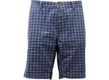 4364AF Bermuda Uomo Gaudi' Blue Checked Cotone Short Man
