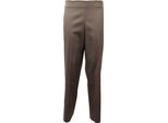 0510AF Pantalone Donna PT01 Light Brown Glossy Effect Trouser Woman