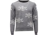 6571AG Maglione Uomo Imperial Grey Snowflakes Sweater Man
