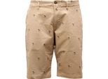 4395AF Bermuda Uomo Impure Beige Printed Cotone Shorts Man