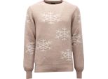 6578AG Maglione Uomo Imperial Beige Snowflakes Sweater Man
