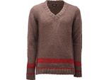 5035AF Maglione Uomo OFFICINA36 Brown/Red Wool Blend Sweater Man