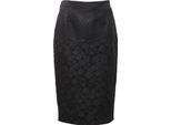 0361AF Gonna Donna Maxmara Black Embroidered Skirt Woman