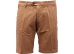 6066AH Bermuda Uomo Roy Rogers Light Brown Cotone Slim Fit Shorts Man