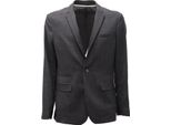 1698AG Giacca Uomo Paolo Pecora Black Wool Blend Jacket Man