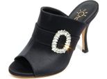 H3342 Sandalo Donna Mychalom Woman Satin Sandals Black
