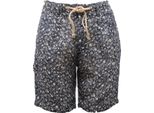 8334AI Bermuda Uomo OFFICINA36 Damon Men Linen Shorts Blue