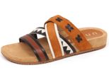 F0970 Sandalo Donna Brown/Black Unisa Scarpe Sandal Shoe Woman