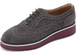 3884AN Scarpa Allacciata Donna La Martina Woman Suede Shoes