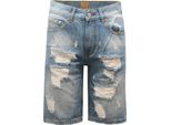 2905AQ Bermuda Uomo OVER-D Man Distressed Denim Shorts