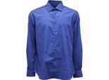 3706AR Camicia Uomo Alessandro Boni Custom Fit Man Shirt Blue