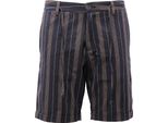 4551AF Bermuda Uomo Gaudi' Blue Striped Cotone Blend Shorts Man