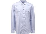 9550AQ Camicia Uomo OFFICINA36 Man Cotone Shirt Light Blue