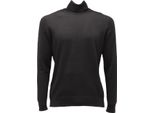 4518AS Dolcevita Uomo La Fileria Man Wool Turtleneck Sweater Black