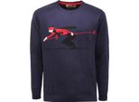0432AT Maglione Uomo Bob Man Wool Blend Sweater Blue