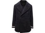 0218Av Cappotto Doppiopetto Uomo Emporio Armani Man Coat Blue