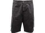 6326Av Bermuda Cargo Uomo Over-D Man Shorts Delavè Black