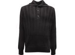 9065Av Maglione Uomo Paolo Pecora Man Wool Sweater Black
