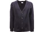 8665Av Cardigan Uomo Family First Milano Man Wool Blend Sweater Blue