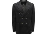 I6883 Giacca Doppiopetto Uomo Circolo Man Linen/Cotone Jacket Black