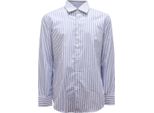 L0232 Camicia Uomo Bordoni Man Striped Shirt Cotone