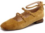 M4642 Scarpa Mary Jane Donna Emanuelle Vee Woman Velvet Shoes