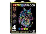 Dotzies By Diamond Dotz - Gatti Rapaci Al Neon Dipinti A Diamante