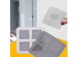 12 Pezzi Di Cerotti Di Riparazione Antizanzare Per La Casa Con Adesivo Forte Per Le Grate Di Porte E Finestre, 10 X 10 Cm