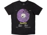 Prince - Maglietta "Purple Rain Disc"" Per Uomo/Donna Unisex, Lavaggio A Pietra RO14605 (Xxl) (Nero)"