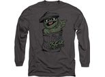 Sesame Street - Maglietta "Early"" Per Uomo/Donna Unisex, Manica Lunga TV21274 (Xl) (Carbone)"