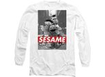 Sesame Street - Maglietta "Sesame"" Per Uomo/Donna Unisex, Manica Lunga TV22125 (L) (Bianco)"
