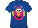 Sesame Street - Maglietta Per Uomo/Donna Unisex, Disegno Natalizio TV23663 (M) (Blu Reale)
