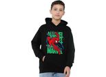 Spider-Man - Felpa Con Cappuccio "Wall Crawling"" Per Bambini TV23484 (152-158) (Nero)"
