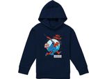 Spider-Man - Felpa Con Cappuccio "Friendly Neighbourhood Wall Crawler"" Per Bambini, Pullover TV23310 (128) (Navy)"