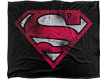 Superman - Coperta Con Scudo "War Torn"", Setosa, Supermorbida TV23625 (Taglia Unica) (Nero/Rosa)"