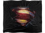 Superman - Coperta Con Scudo "Uomo D'acciaio"", Setosa E Morbida TV23629 (Taglia Unica) (Nero/Colore)"