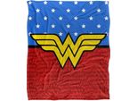 Wonder Woman - Coperta Con Logo, Setosa E Morbida TV23688 (Taglia Unica) (Rosso/Blu)