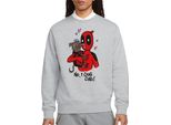 Deadpool & Wolverine - T-Shirt Unisex Uomo/Donna, Manica Lunga TV23564 (M) (Grigio Screziato)