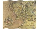 Il Signore Degli Anelli - Coperta "Mappa Della Terra Di Mezzo"", Setosa, Morbidissima TV23635 (Taglia Unica) (Oro Champagne)"