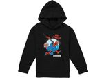 Spider-Man - Felpa Con Cappuccio "Friendly Neighbourhood Wall Crawler"" Per Bambini, Pullover TV23310 (128) (Nero)"