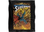 Superman - Coperta "One"", Setosa, Supermorbida TV23631 (Taglia Unica) (Nero/Colore)"